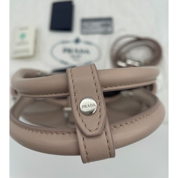 $2950 NEW PRADA MOON NAPPA LEATHER RE-EDITION 2002 MINI SHOULDER BAG PURSE - Picture 12 of 16